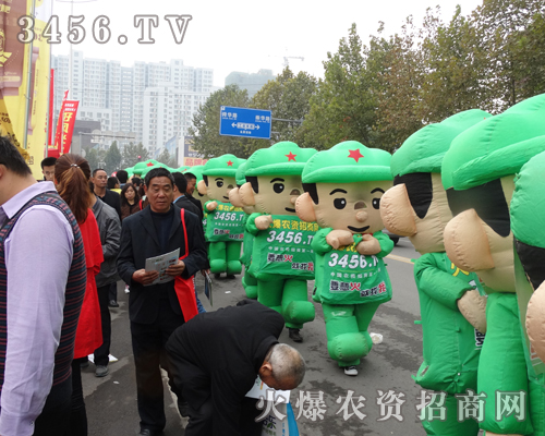 卡通氣模寶寶亮麗的身影定格在山東植保會(huì)上