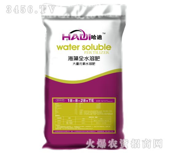 海藻全水溶肥18-8-28-哈迪-紅鷹肥業(yè)