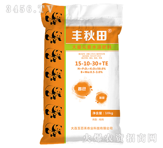 大量元素水溶肥料15-10-30+TE-豐秋田-玉百禾