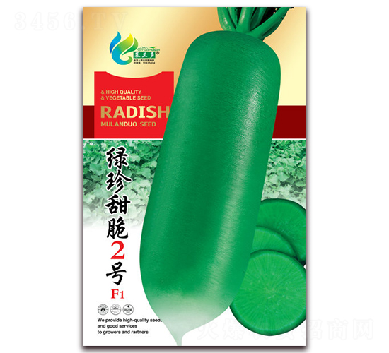 綠珍甜脆2號-蘿卜種子-慕蘭多
