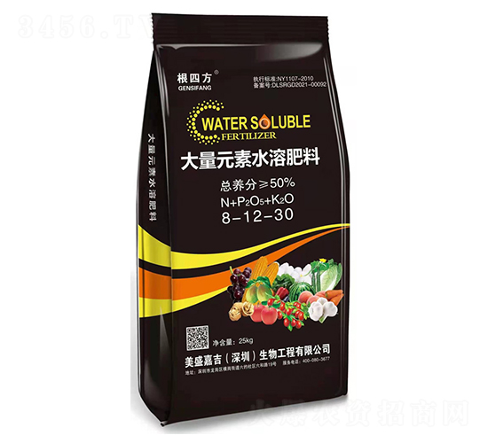 å¤§é‡å…ƒç´ æ°´æº¶è‚¥æ–™8-12-30-æ ¹å››æ–¹-ç¾Žç››å˜‰å‰