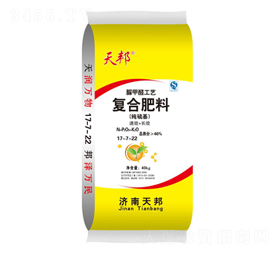 經(jīng)濟作物專用脲甲醛復(fù)合肥料17-7-22-天邦-萬豪