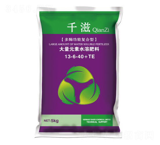 多酶功能復合型大量元素水溶肥13-6-40+TE-千滋-華墾宜農(nóng)