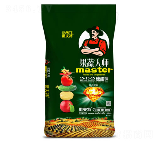 硫酸鉀復(fù)合肥料15-15-15-果蔬大師-撒夫特