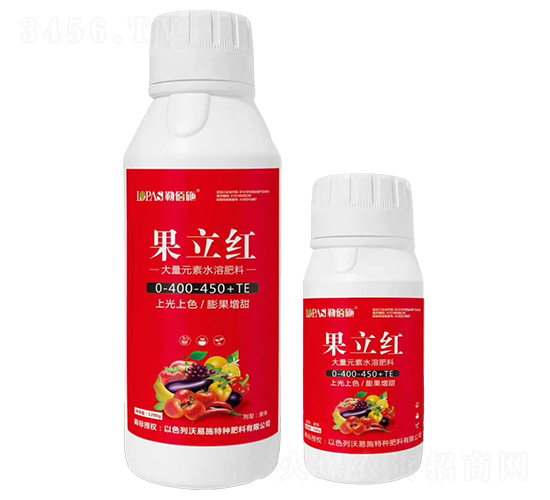 果立紅大量元素水溶肥料0-400-450+TE-勒佰施-沃易施