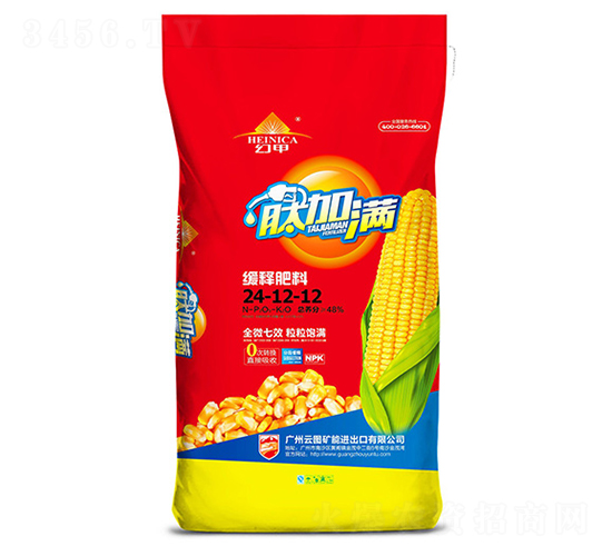 緩釋肥料24-12-12-肽加滿(mǎn)-廣州云圖