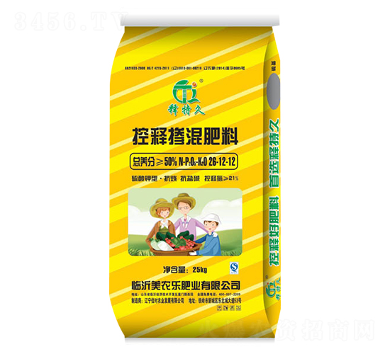 控釋摻混肥料抗燒型26-12-12S-釋特久-美農樂