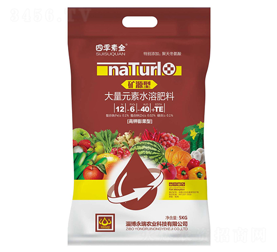 礦源型大量元素水溶肥料12-6-40+TE-四季素全-永瑞農業(yè)