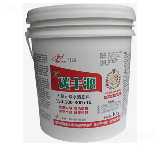 é«˜é‰€åž‹å¤§é‡å…ƒç´ æ°´æº¶è‚¥æ–™-ç¢³è±æº-é–‹(kÄi)é‡‘è¾²(nÃ³ng)æ¥­(yÃ¨)