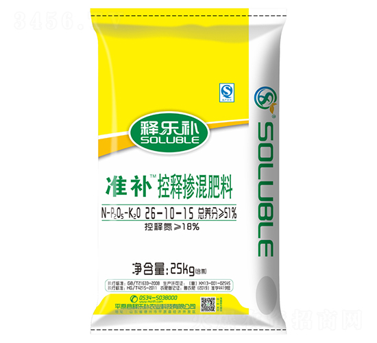 çŽ‰ç±³å°ˆç”¨æŽ§é‡‹æ‘»æ··è‚¥æ–™26-10-15-é‡‹æ¨‚è£œ(bÇ”)-èŒ‚æ–½
