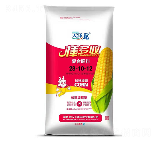 長(zhǎng)效緩釋型復(fù)合肥料28-10-12-棒多收-天澤龍