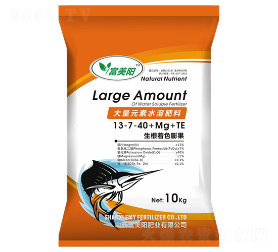 大量元素水溶肥料13-7-40+Mg+TE-富美陽(yáng)