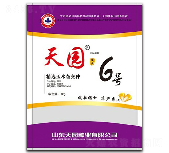 天園6號(hào)-玉米種子-天園種業(yè)