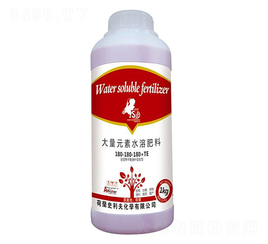 大量元素水溶肥料180-180-180+TE-荷牛-史利夫