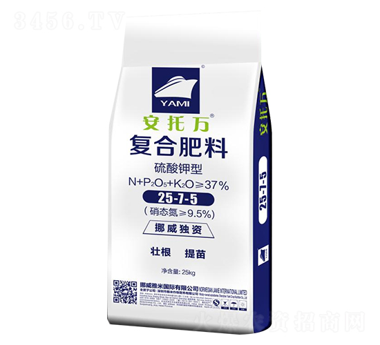 硫酸鉀型復(fù)合肥料25-7-5-安托萬(wàn)-雅米作物