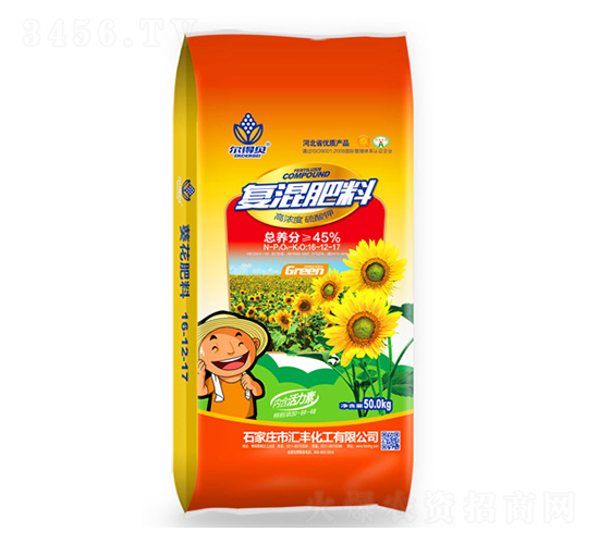 葵花專用高濃度硫酸鉀復(fù)混肥料16-12-17-爾得貝-匯豐化工