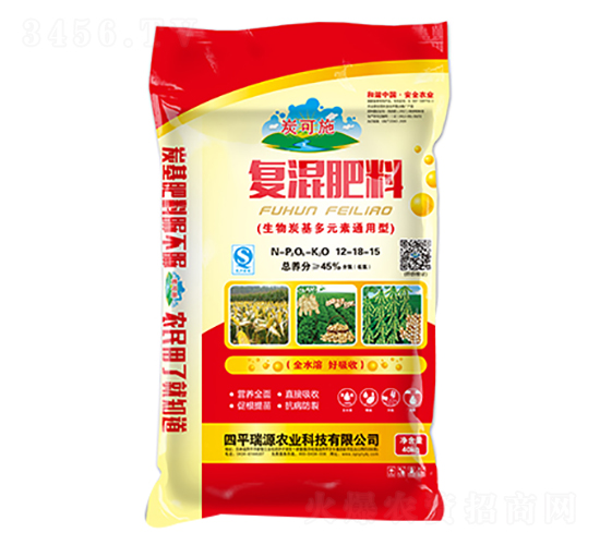 炭可施復(fù)混肥料12-18-15-瑞源農(nóng)業(yè)