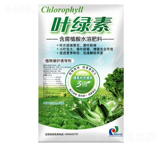 含腐植酸水溶肥料-葉綠素-賽陽(yáng)生物