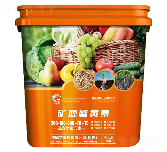 礦源蟹黃素·懸浮大量元素水溶肥200-100-300+FA+TE-金谷丁