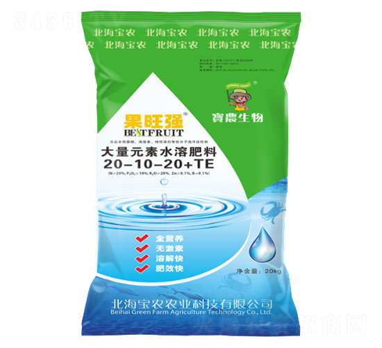 å¤§é‡å…ƒç´ æ°´æº¶è‚¥æ–™20-10-20+TE-æžœæ—ºå¼·(qiÃ¡ng)-å¯¶è¾²(nÃ³ng)ç”Ÿç‰©