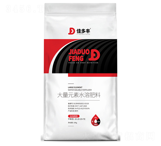 含海藻平衡型大量元素水溶肥20-20-20+TE-佳多豐