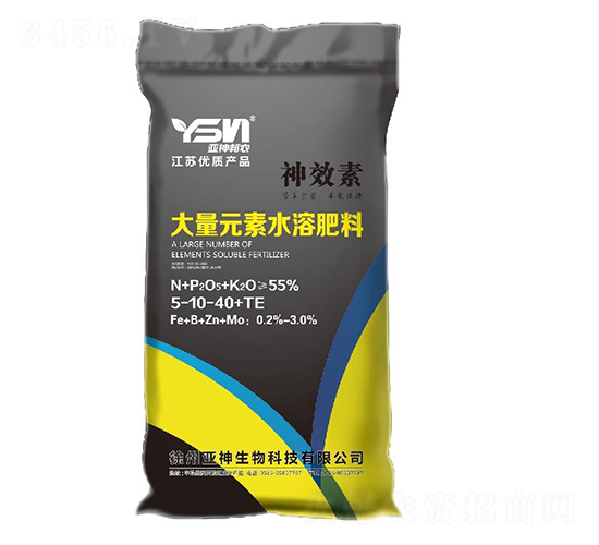 大量元素水溶肥料5-10-40+TE-神效素-艾美農(nóng)