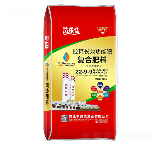 玉米專(zhuān)用控釋長(zhǎng)效功能復(fù)合肥料22-9-9-密丹億