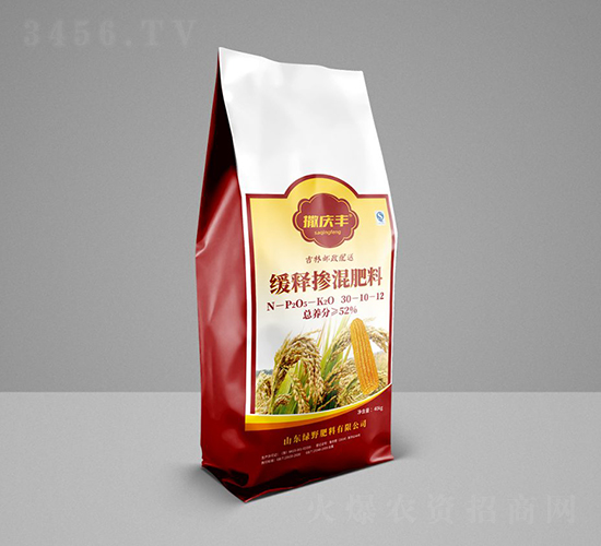 玉米專用緩釋摻混肥料30-10-12-撒慶豐-綠野肥料