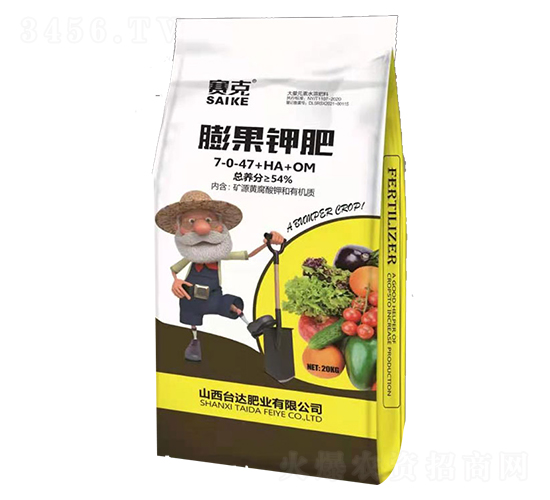 膨果鉀肥7-0-47+HA+OM-賽克-臺(tái)達(dá)肥業(yè)