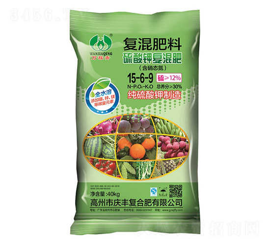 硫酸鉀復(fù)混肥15-6-9-復(fù)混肥料-萬稼青-慶豐