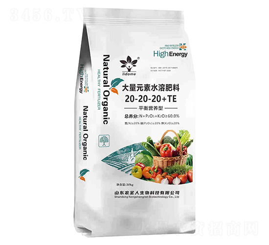 平衡營養(yǎng)型大量元素水溶肥料20-20-20+TE-農(nóng)圣人