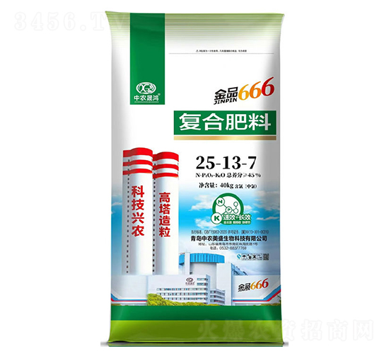金品666復(fù)合肥料25-13-7-中農(nóng)晟鴻-中農(nóng)美盛