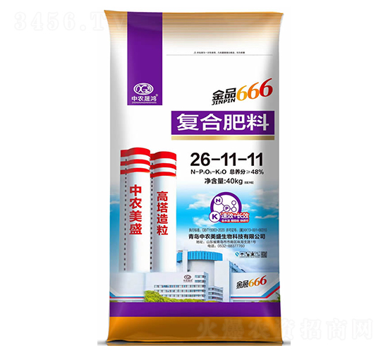 48%金品666復(fù)合肥料26-11-11-中農(nóng)晟鴻-中農(nóng)美盛