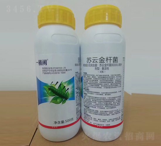 蘇云金桿菌懸浮劑500g-一桶閑-綠坤生物
