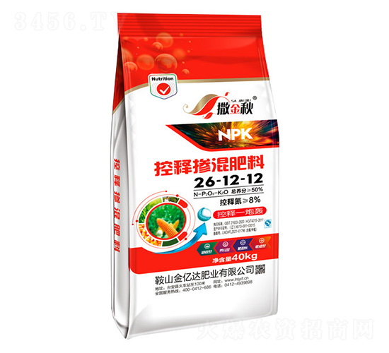 控釋摻混肥26-12-12-撒金秋-金億達(dá)肥業(yè)