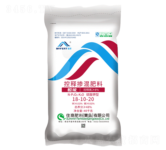 醛能硫酸鉀型控釋摻混肥料18-10-20-夢豐-住商肥料