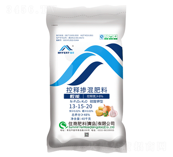 醛能硫酸鉀型控釋摻混肥料13-15-20-夢豐-住商肥料
