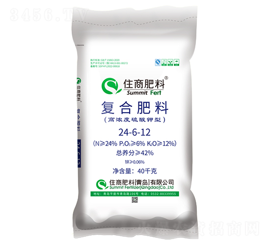 脲醛緩釋復合肥料（硫酸鉀型）24-6-12-住商肥料