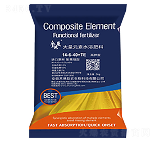高鉀型大量元素水溶肥14-6-40+TE-金地微-禾德助農