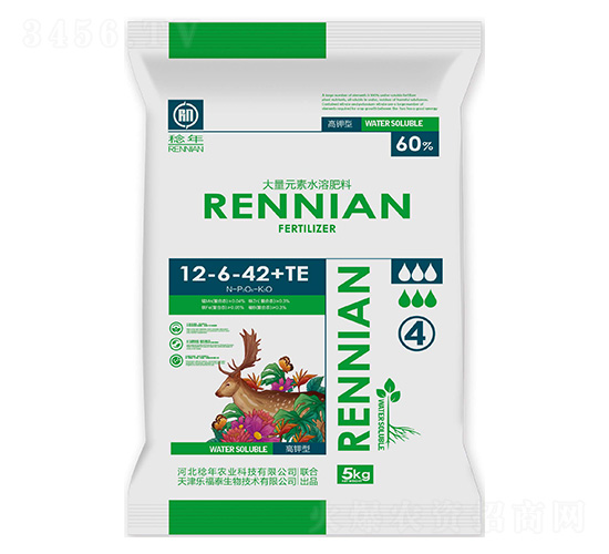 高鉀型大量元素水溶肥料12-6-42+TE-稔年-樂(lè)福泰