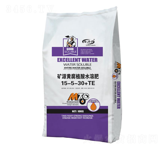 礦源黃腐植酸水溶肥15-5-30+TE-海星肥業(yè)
