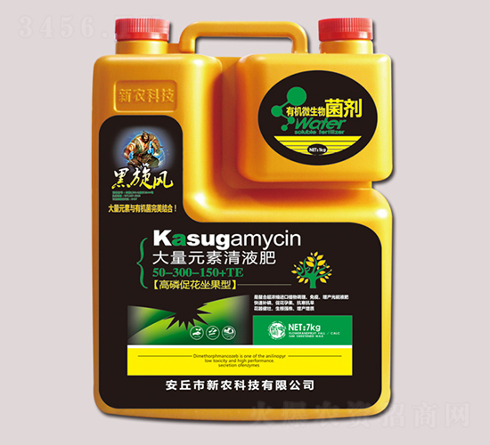 7kg大量元素清液肥50-300-150+TE-黑旋風-新農