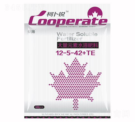 大量元素水溶肥料12-5-42+TE-柯卜銳-燊陽(yáng)化工