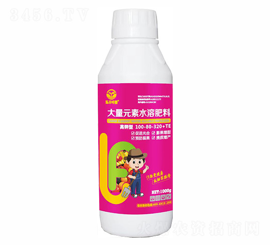 é«˜é‰€åž‹å¤§é‡å…ƒç´ æ°´æº¶è‚¥æ–™100-80-320+TE-æ¨‚è±è‘‰æžœ-ç”°æ¨‚è±