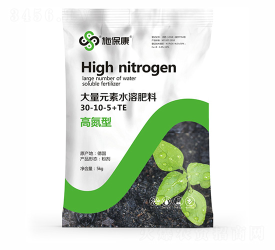 高氮型大量元素水溶肥料30-10-5+TE-施?？? style=