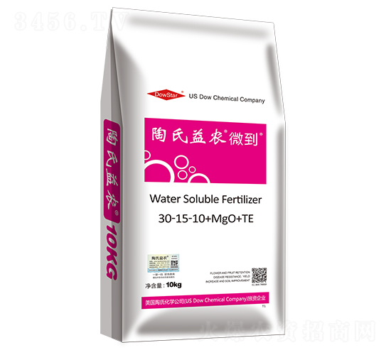 大量元素水溶肥料30-15-10+MgO+TE-微到-陶氏益農(nóng)