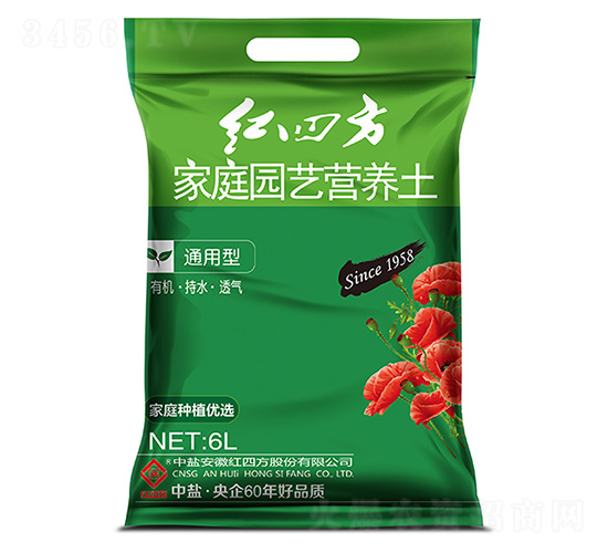 通用型家庭園藝營養(yǎng)土-紅四方