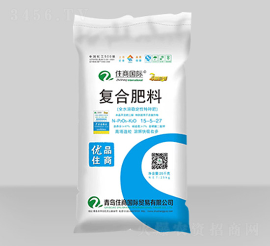 全水溶高塔造粒復(fù)合肥料15-5-27-住商國際