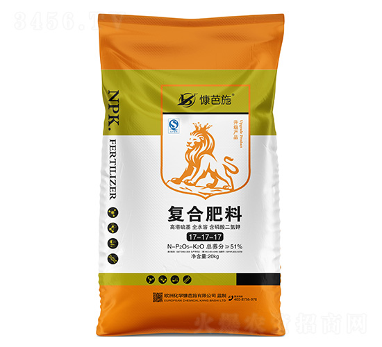 復合肥料17-17-17（20kg）-慷芭施