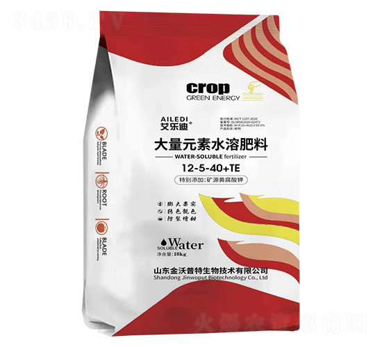 大量元素水溶肥料12-5-40+TE-艾樂(lè)迪-金沃普特